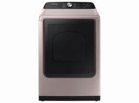 Samsung DVG52A5500C 7.4 Cu. Ft. Smart Gas Dryer With Steam Sanitize  In Champagne