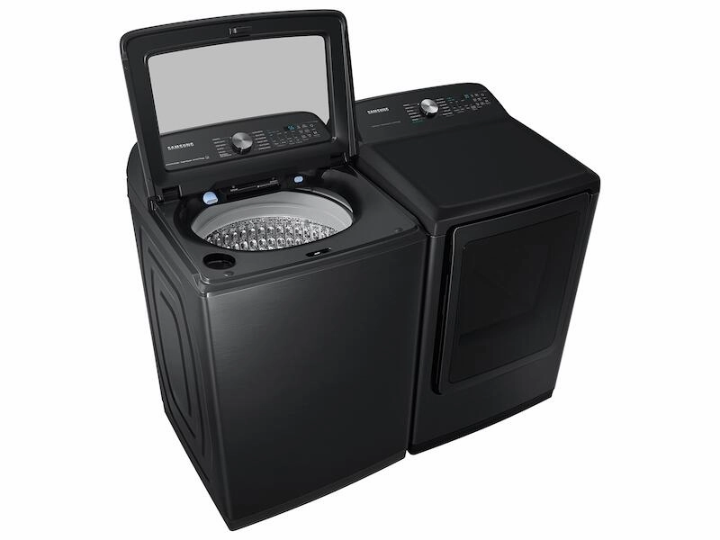 Samsung DVG52A5500V 7.4 Cu. Ft. Smart Gas Dryer With Steam Sanitize  In Brushed Black