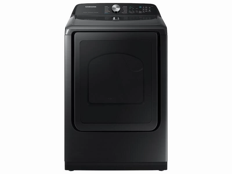 Samsung DVG52A5500V 7.4 Cu. Ft. Smart Gas Dryer With Steam Sanitize  In Brushed Black
