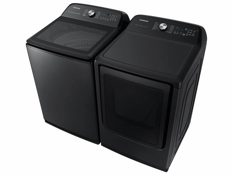 Samsung DVG52A5500V 7.4 Cu. Ft. Smart Gas Dryer With Steam Sanitize  In Brushed Black