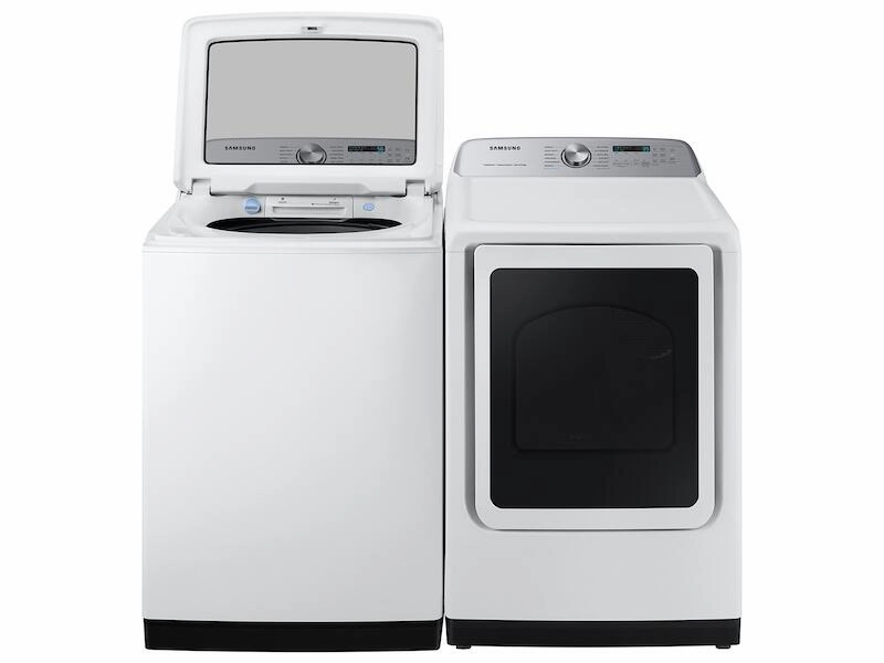 Samsung DVG52A5500W 7.4 Cu. Ft. Smart Gas Dryer With Steam Sanitize  In White