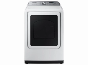 Samsung DVG52A5500W 7.4 Cu. Ft. Smart Gas Dryer With Steam Sanitize  In White
