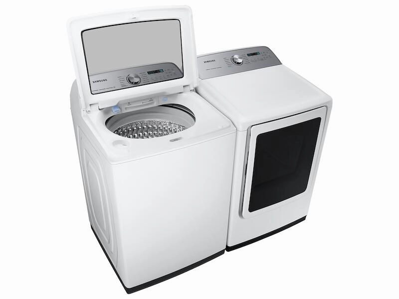 Samsung DVG52A5500W 7.4 Cu. Ft. Smart Gas Dryer With Steam Sanitize  In White