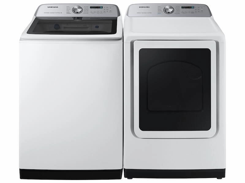 Samsung DVG52A5500W 7.4 Cu. Ft. Smart Gas Dryer With Steam Sanitize  In White