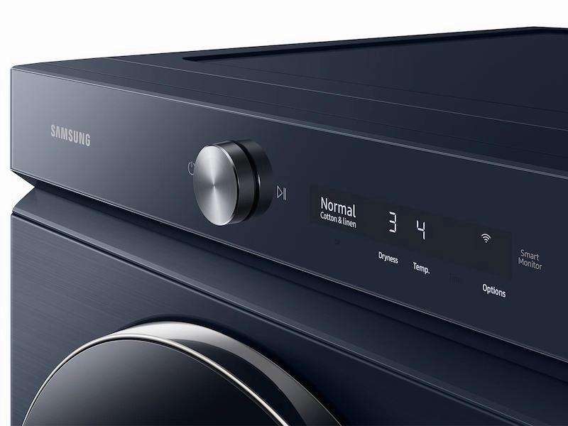 Samsung DVG53BB8900D Bespoke 7.6 Cu. Ft. Ultra Capacity Gas Dryer With Ai Optimal Dry And Super Speed Dry In Brushed Navy