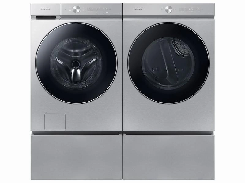 Samsung DVG53BB8900T Bespoke 7.6 Cu. Ft. Ultra Capacity Gas Dryer With Ai Optimal Dry And Super Speed Dry In Silver Steel