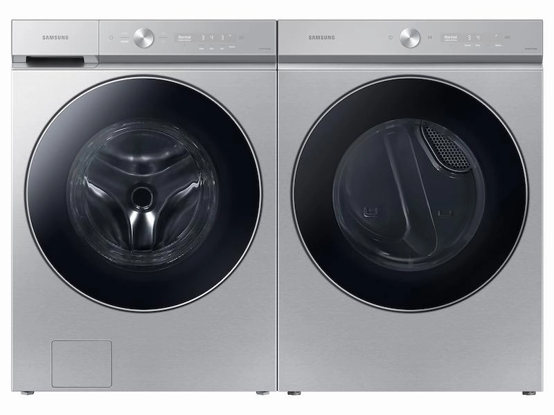 Samsung DVG53BB8900T Bespoke 7.6 Cu. Ft. Ultra Capacity Gas Dryer With Ai Optimal Dry And Super Speed Dry In Silver Steel