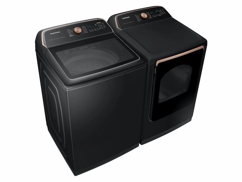 Samsung DVG54CG7550V 7.4 Cu. Ft. Smart Gas Dryer With Pet Care Dry And Steam Sanitize  In Brushed Black