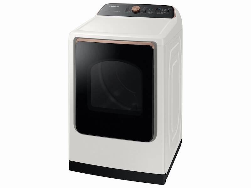 Samsung DVG55A7300E 7.4 Cu. Ft. Smart Gas Dryer With Steam Sanitize  In Ivory