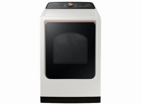 Samsung DVG55A7300E 7.4 Cu. Ft. Smart Gas Dryer With Steam Sanitize  In Ivory