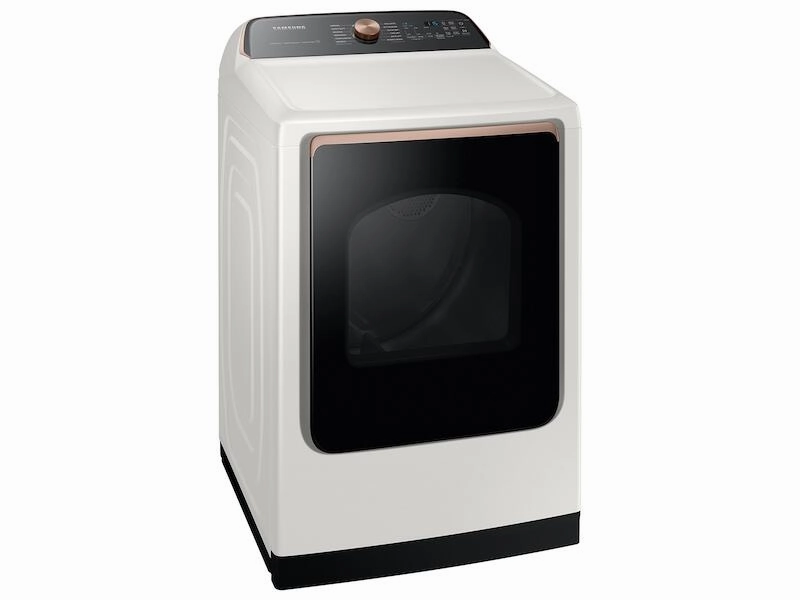 Samsung DVG55A7300E 7.4 Cu. Ft. Smart Gas Dryer With Steam Sanitize  In Ivory