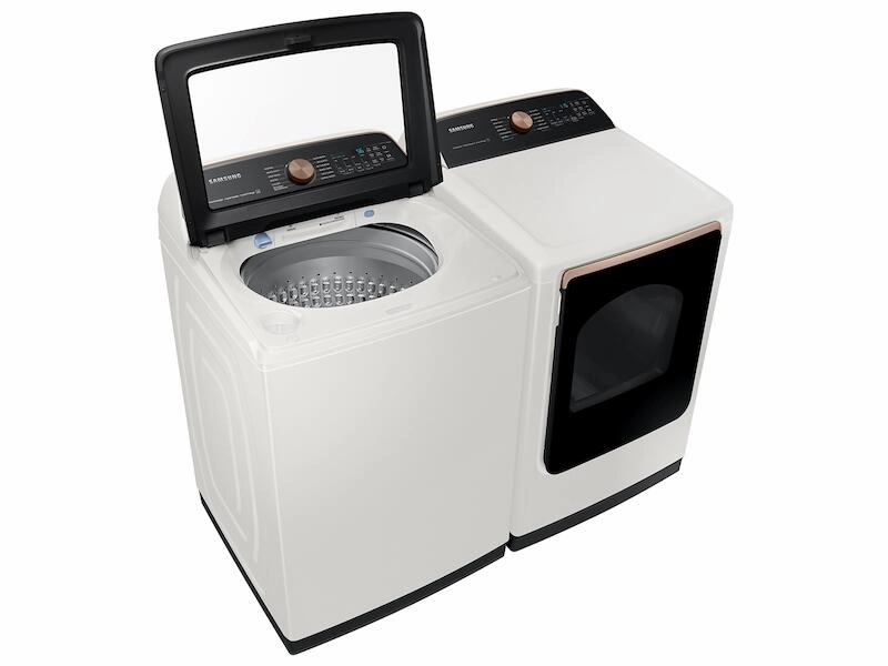 Samsung DVG55A7300E 7.4 Cu. Ft. Smart Gas Dryer With Steam Sanitize  In Ivory