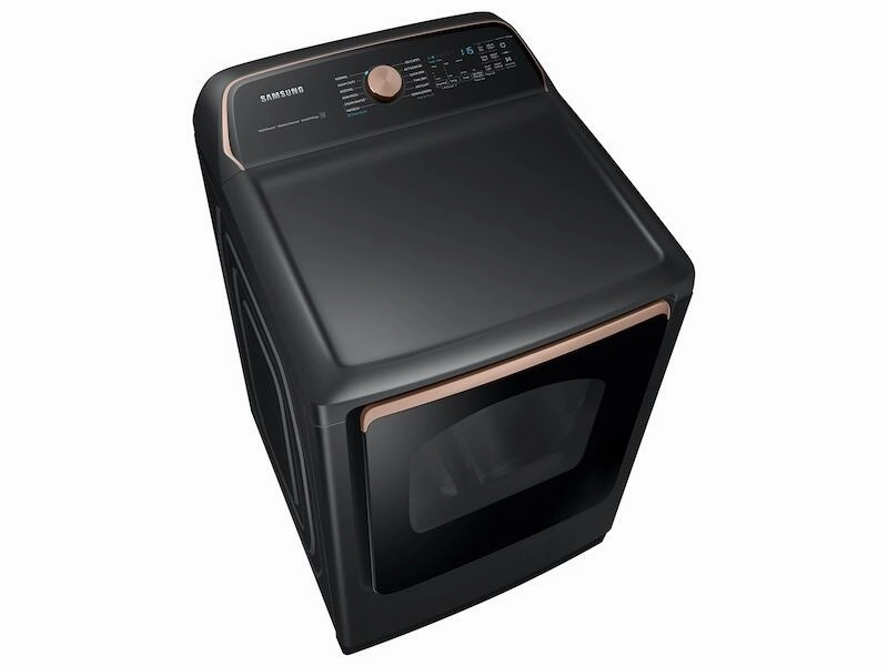 Samsung DVG55A7700V 7.4 Cu. Ft. Smart Gas Dryer With Steam Sanitize  In Brushed Black