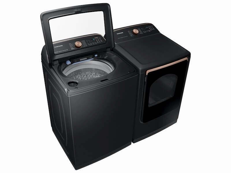 Samsung DVG55A7700V 7.4 Cu. Ft. Smart Gas Dryer With Steam Sanitize  In Brushed Black