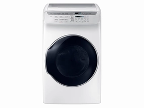 Samsung DVG55M9600W 7.5 Cu. Ft. Smart Gas Dryer With Flexdry&#8482; In White