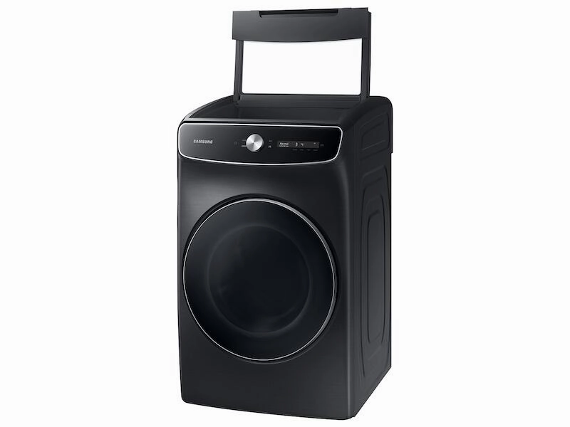 Samsung DVG60A9900V 7.5 Cu. Ft. Smart Dial Gas Dryer With Flexdry&#8482; And Super Speed Dry In Brushed Black
