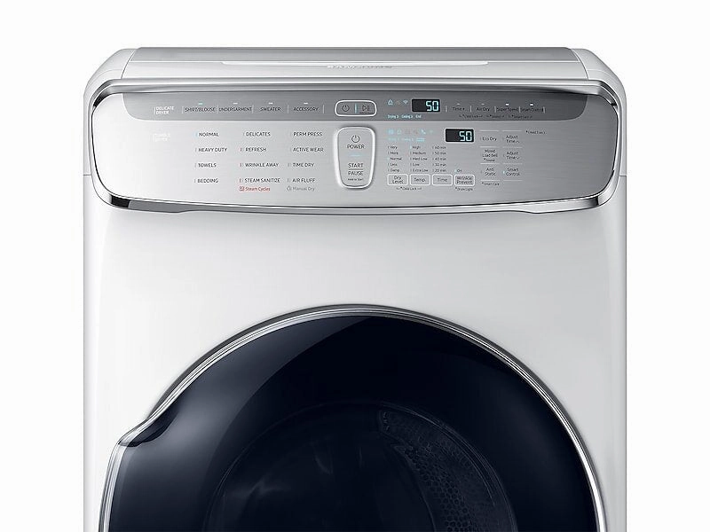 Samsung DVG60M9900W 7.5 Cu. Ft. Smart Gas Dryer With Flexdry&#8482; In White