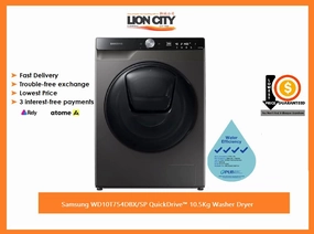Samsung WD10T754DBX/SP QuickDrive 10.5Kg W asher Dryer