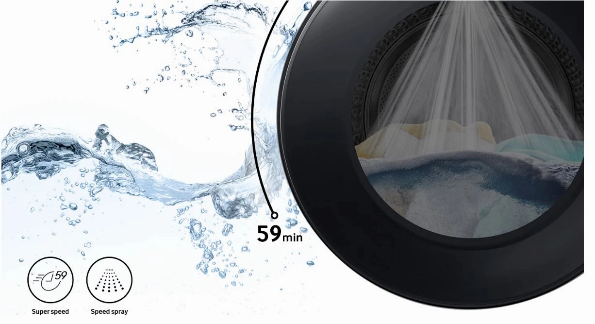 Samsung WD90T634DBN/SP Front Load Washer Dryer (9/6KG)
