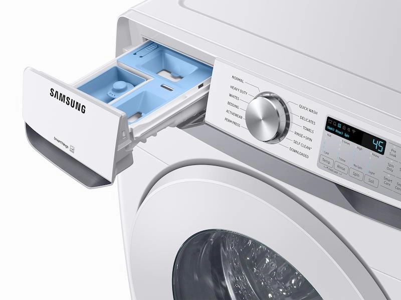 Samsung WF51CG8000AW 5.1 Cu. Ft. Extra-Large Capacity Smart Front Load Washer With Vibration Reduction Technology  In White