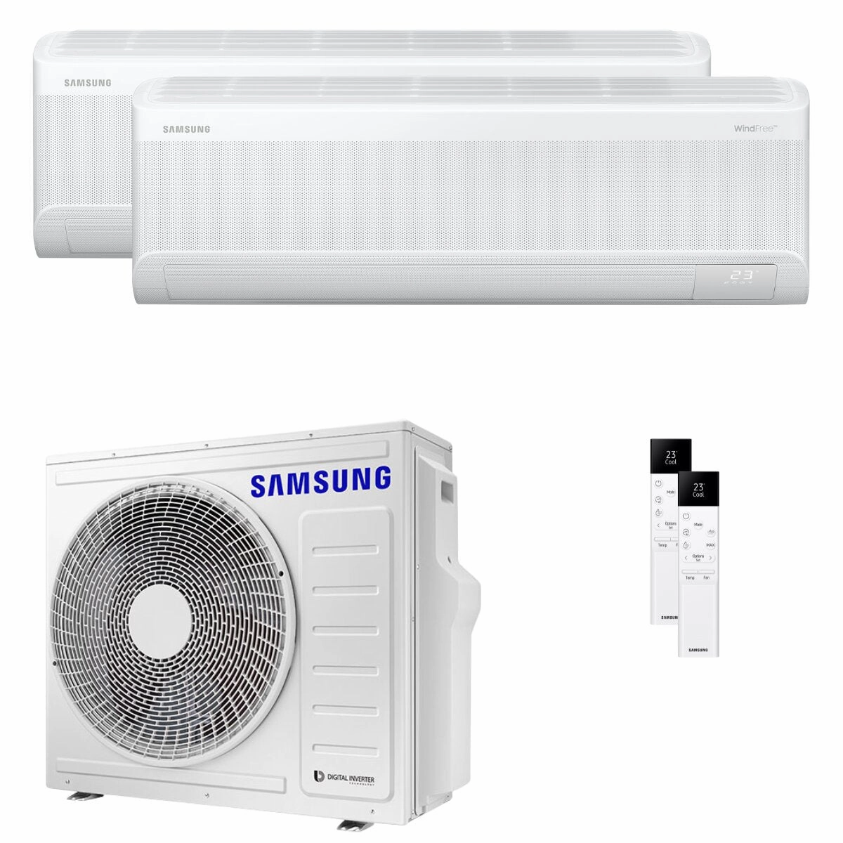 Samsung Windfree Avant S2 dual split 9000 24000 BTU inverter A   wifi air conditioner external unit 8 kW