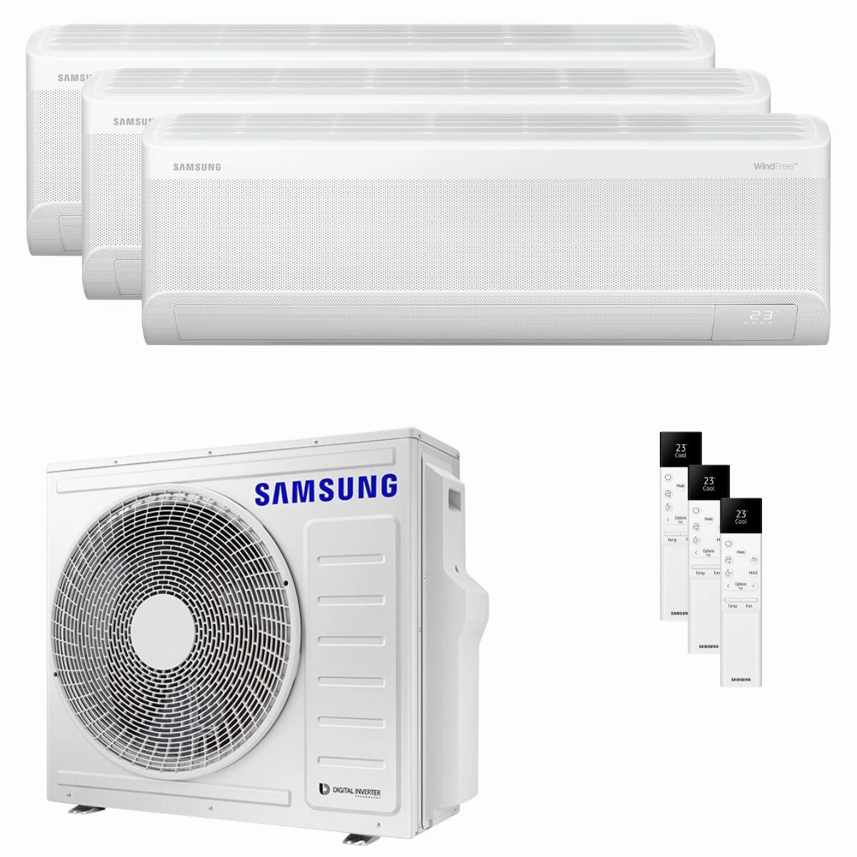 Samsung Windfree Avant S2 trial split air conditioner 7000 7000 18000 BTU inverter A   wifi external unit 8 kW