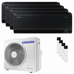 Samsung Windfree Black quadri split air conditioner 7000 7000 9000 12000 BTU inverter A   wifi external unit 8 kW