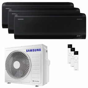 Samsung Windfree Black trial split air conditioner 7000 12000 12000 BTU inverter A   wifi external unit 6.8 kW