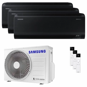 Samsung Windfree Black trial split air conditioner 7000 9000 12000 BTU inverter A   wifi external unit 5.2 kW