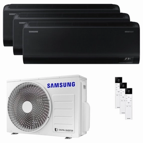Samsung Windfree Black trial split air conditioner 7000 9000 9000 BTU inverter A   wifi external unit 5.2 kW