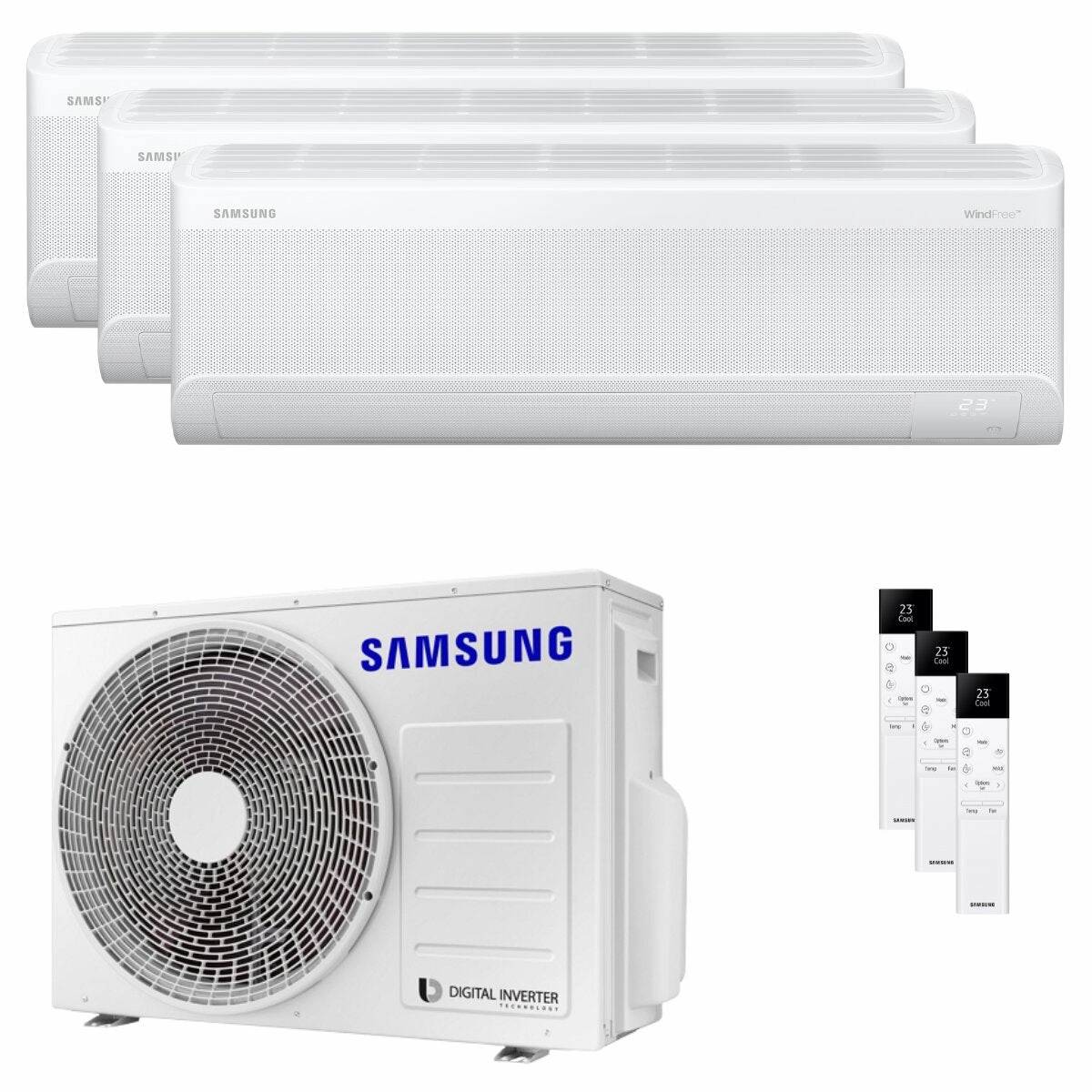 Samsung Windfree Elite S2 trial split air conditioner 7000 9000 12000 BTU inverter A   wifi external unit 5.2 kW