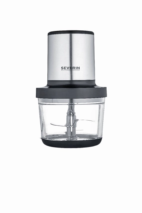 Severin Glass Food Chopper, 2Speeds, 1Lit, 400Watts, Black