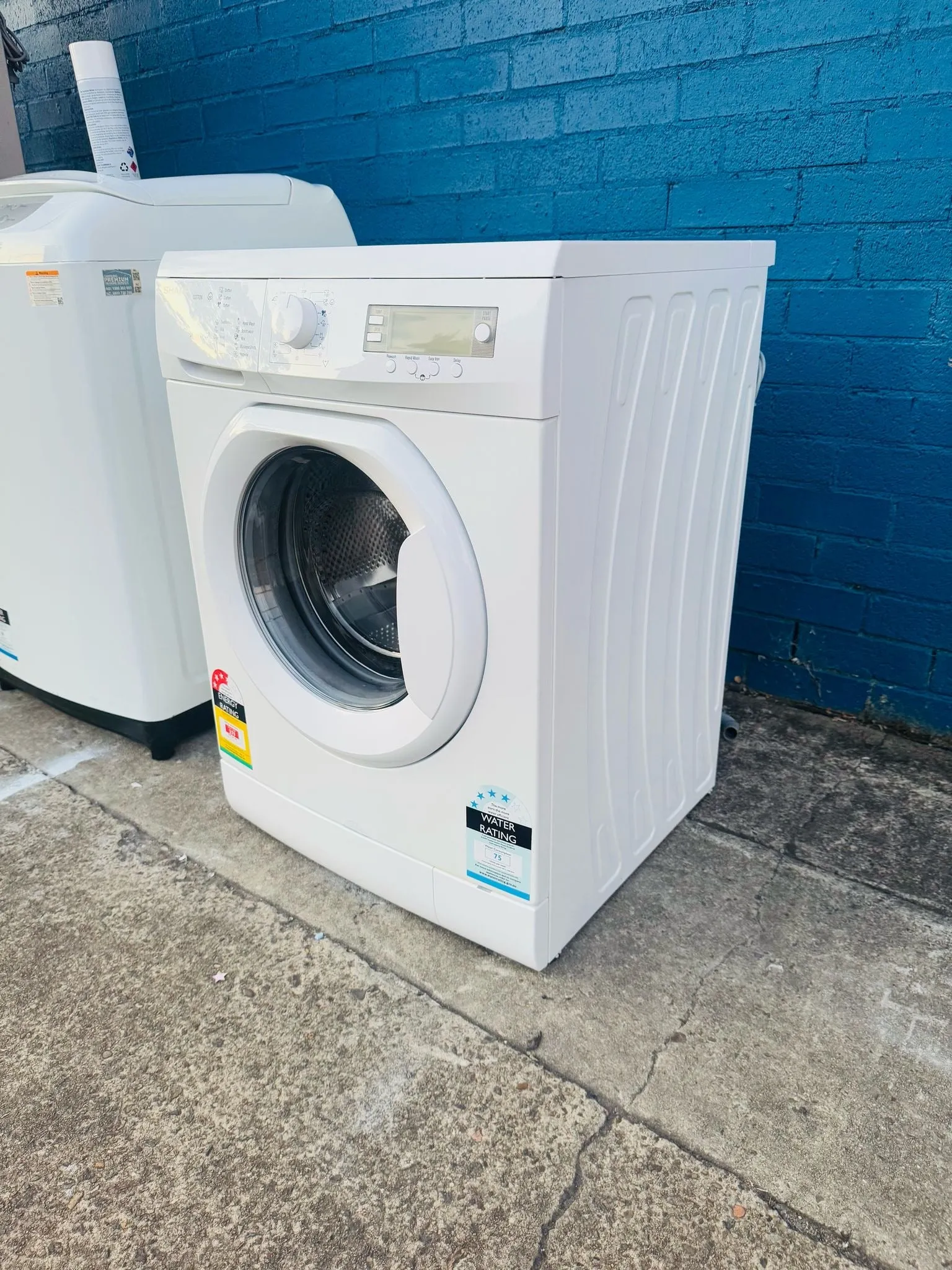 **SHARP 8 KGS FRONT LOADER WASHING MACHINE**