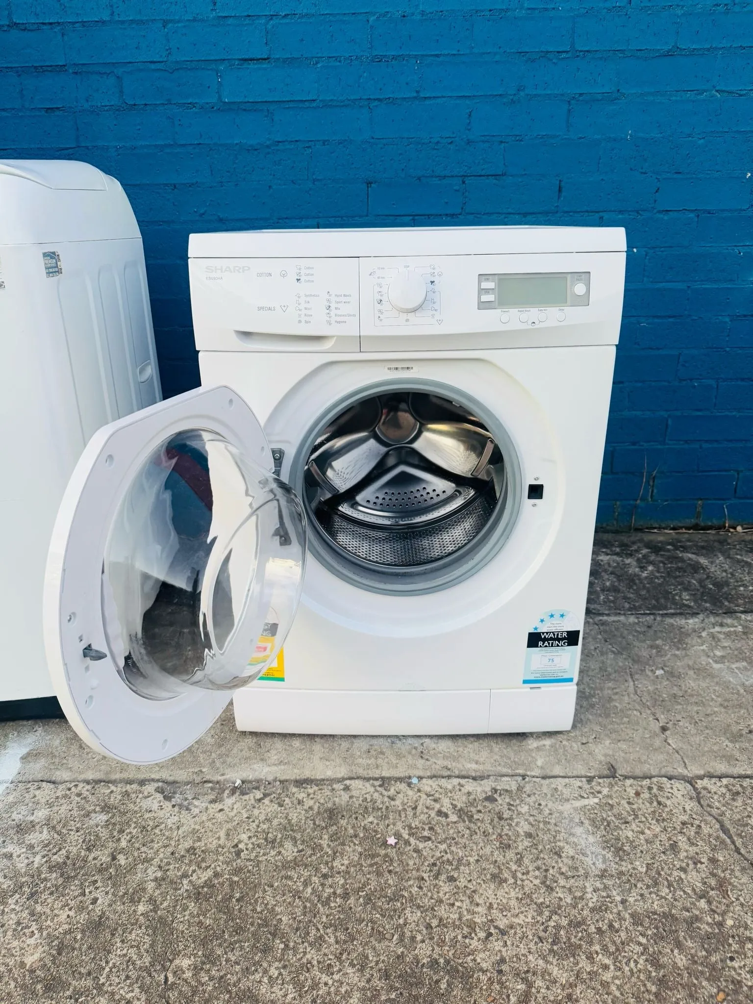 **SHARP 8 KGS FRONT LOADER WASHING MACHINE**