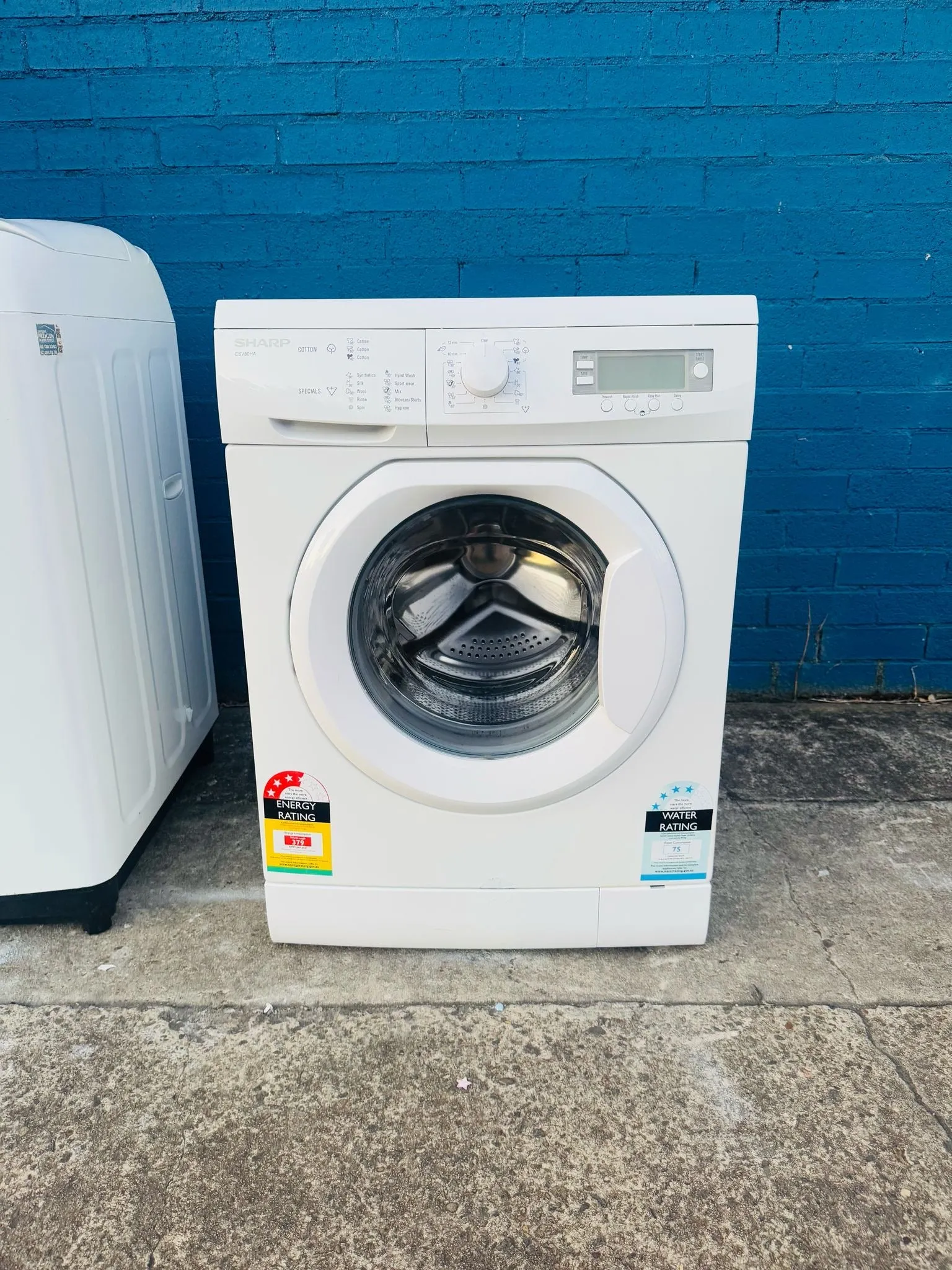 **SHARP 8 KGS FRONT LOADER WASHING MACHINE**