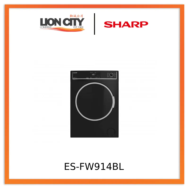 Sharp 9kg ES-FW914BL Front Load Washing Machine