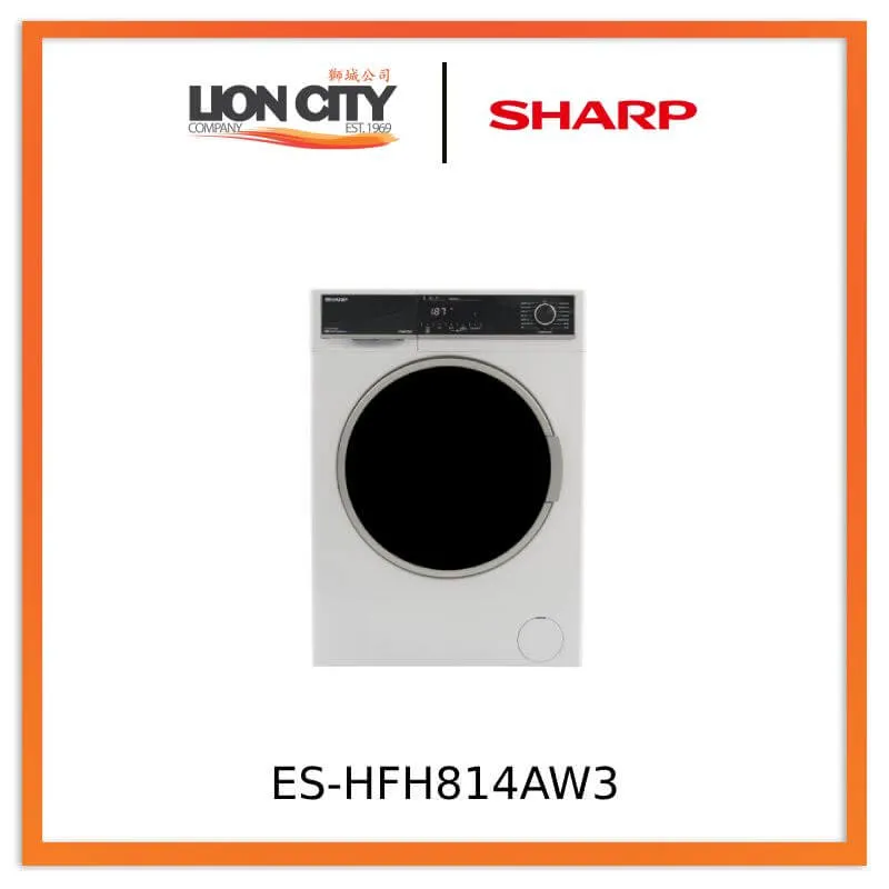 Sharp ES-HFH814AW3 Front Load Washer (8kg)