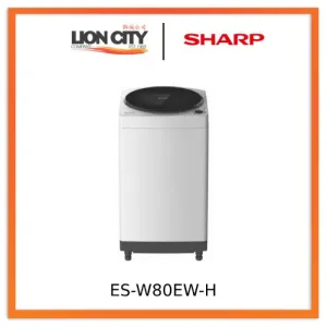 Sharp ES-W80EW-H Full Auto Washing Machine  8 KG - Light Grey