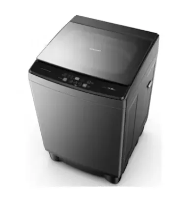 Sharp ES-X155 15.5Kg Top Load Washer - Metal/Dark Silver