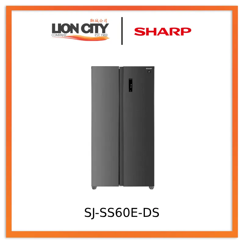 Sharp SJ-SS60E-DS 599L 2 Door Refrigerator