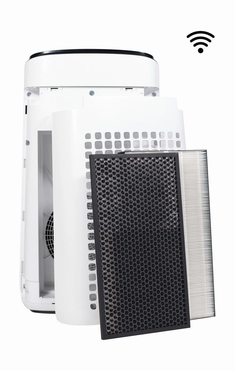 Sharp FXJ80UW Sharp Iot Plasmacluster Ion Air Purifier & True Hepa For Large Rooms (502 Sq.Ft.)