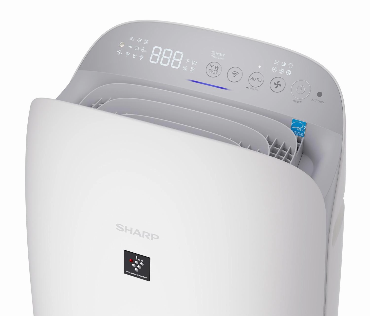 Sharp KCP110UW Sharp Smart Plasmacluster Ion Air Purifier With True Hepa   Humidifier For Extra Large Rooms