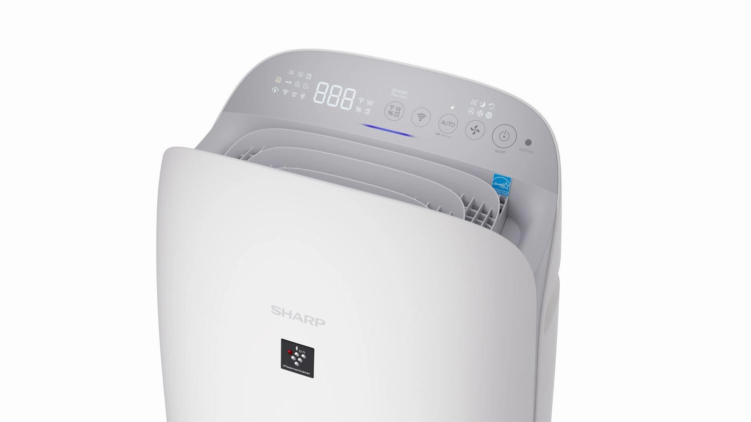 Sharp KCP70UW Sharp Smart Plasmacluster Ion Air Purifier With True Hepa   Humidifier For Large Rooms