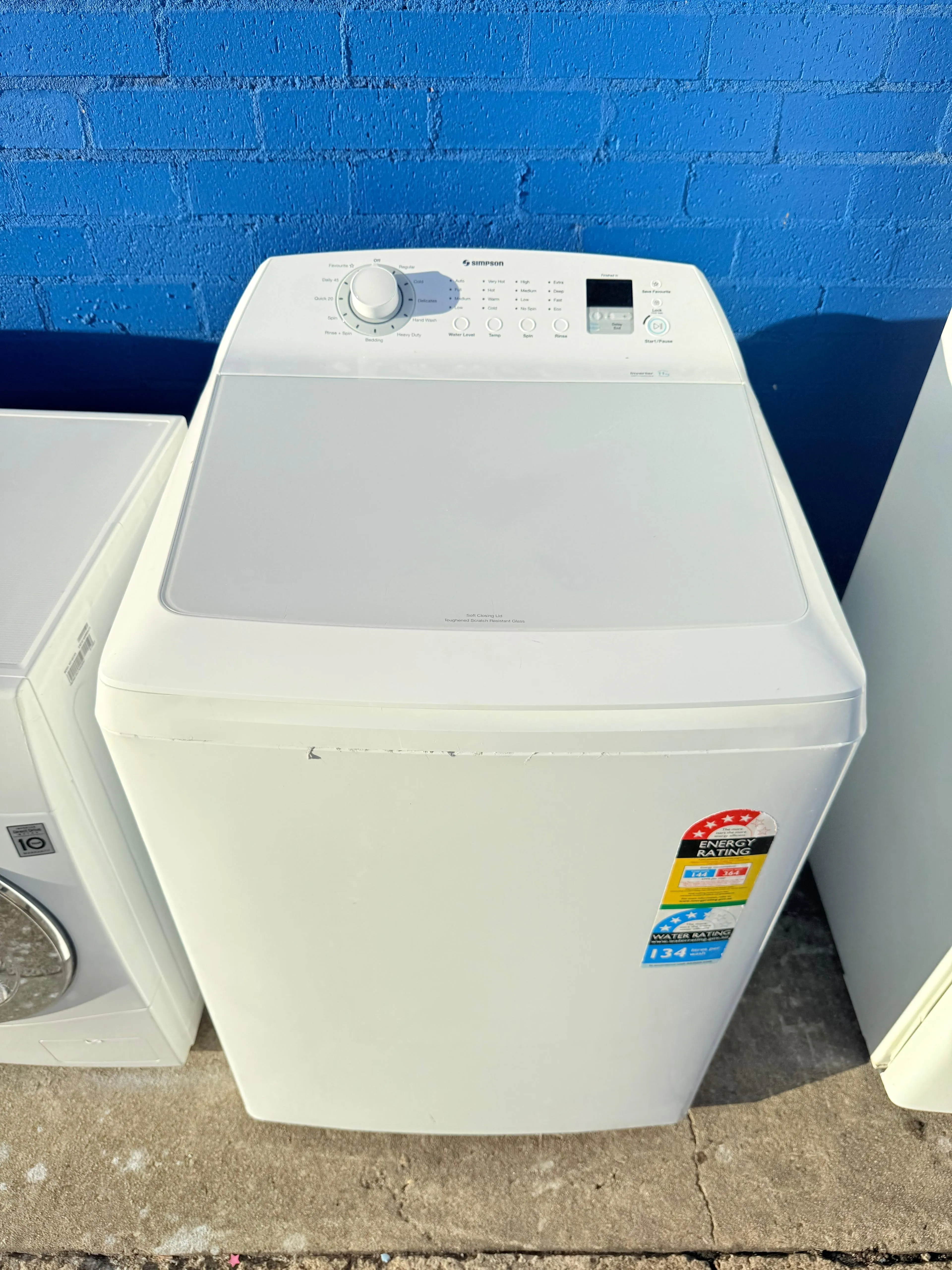 **SIMPSON 11KGS TOP LOADER WASHING MACHINE**