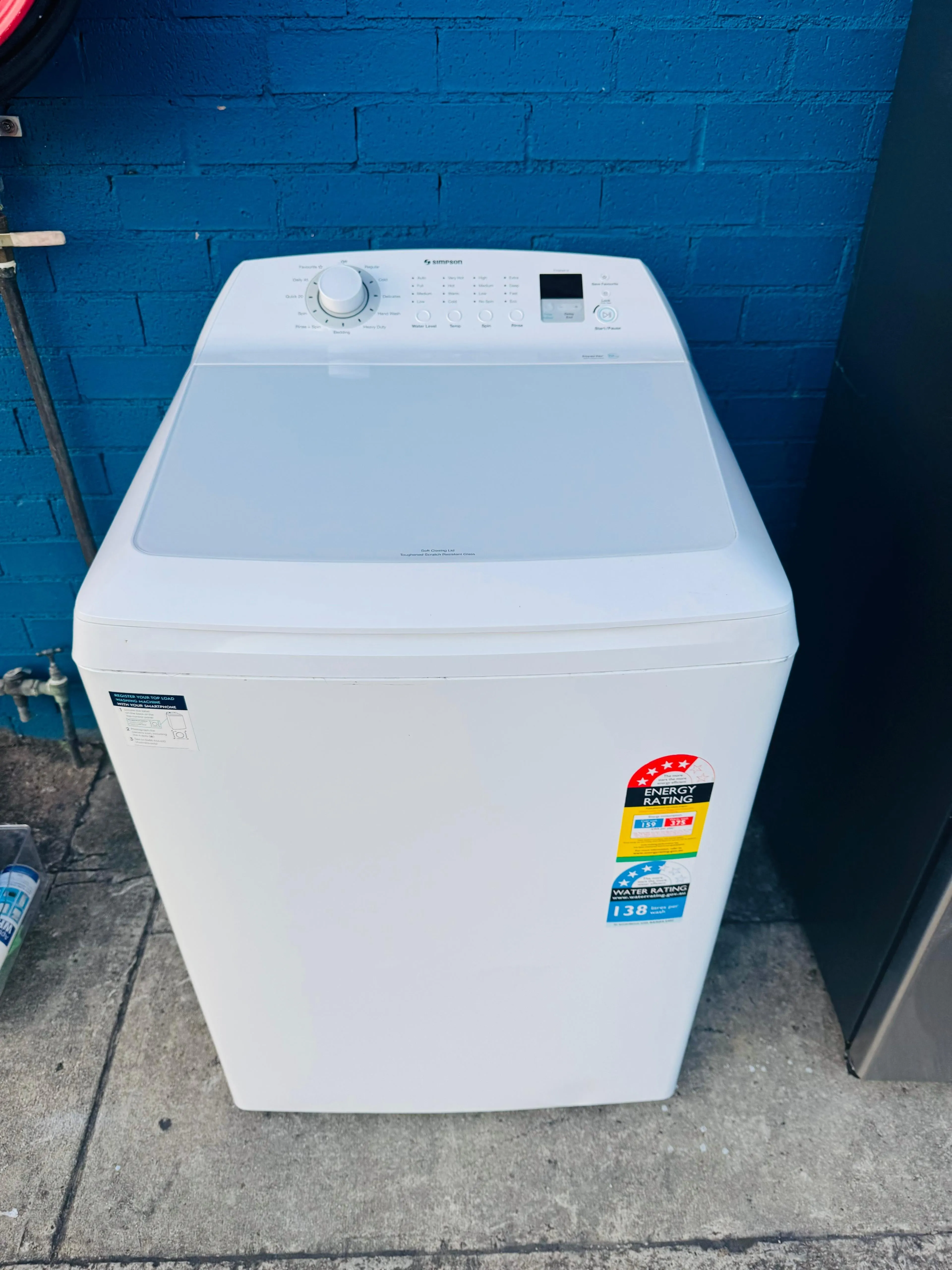 **SIMPSON 12KGS TOP LOADER WASHING MACHINE**