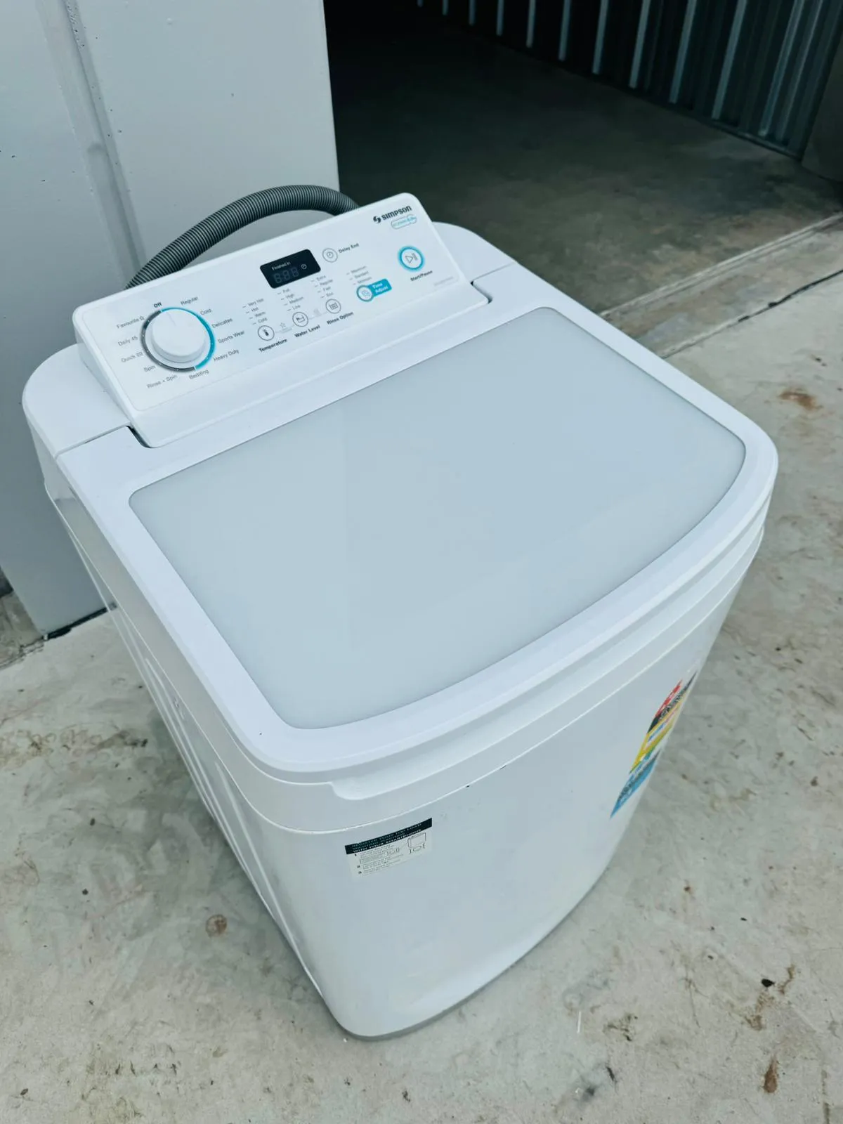 **SIMPSON 6KGS EZI SET TOP LOADER WASHING MACHINE**