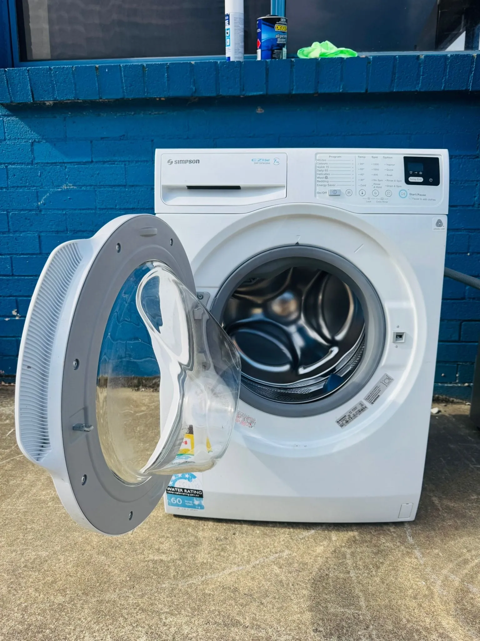 **SIMPSON 7 KGS FRONT LOADER WASHING MACHINE**