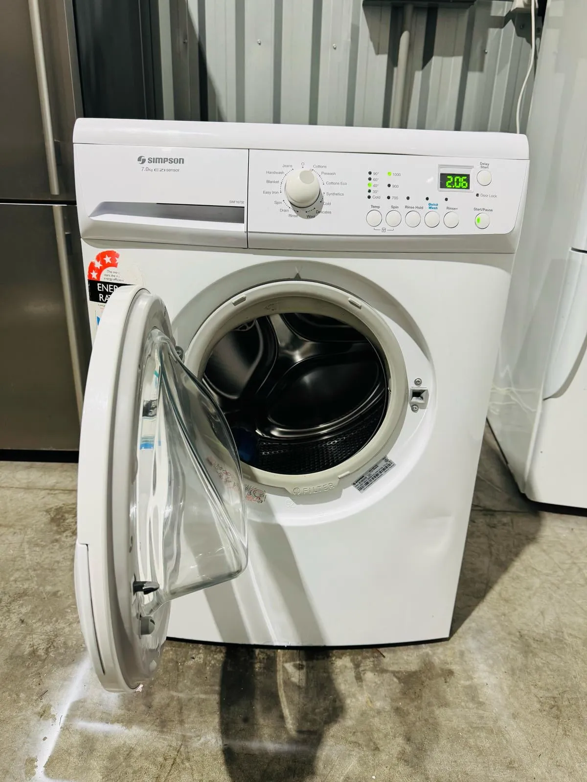 **SIMPSON 7 KGS FRONT LOADER WASHING MACHINE**