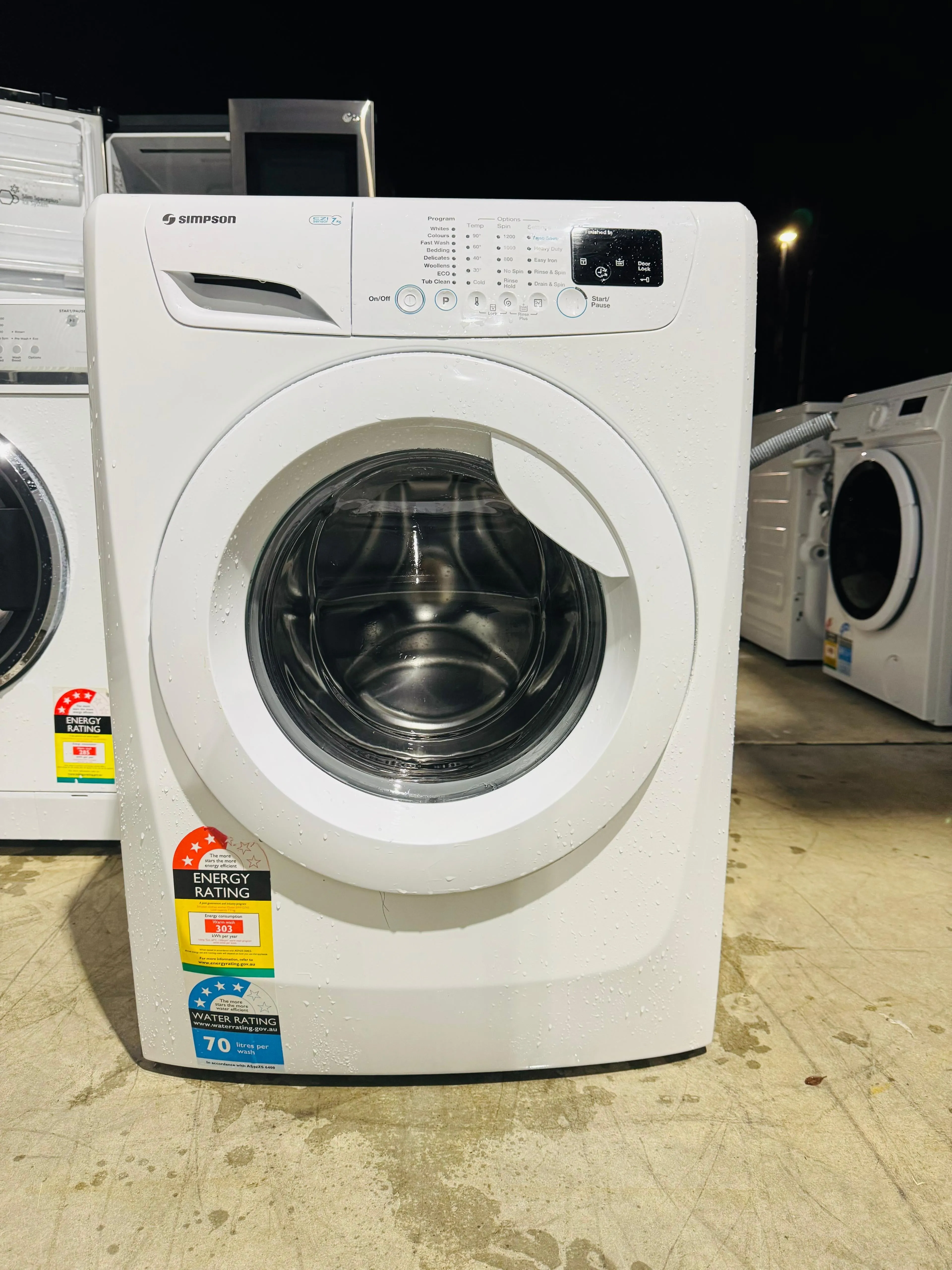 **SIMPSON 7KGS FRONT LOADER WASHING MACHINE**