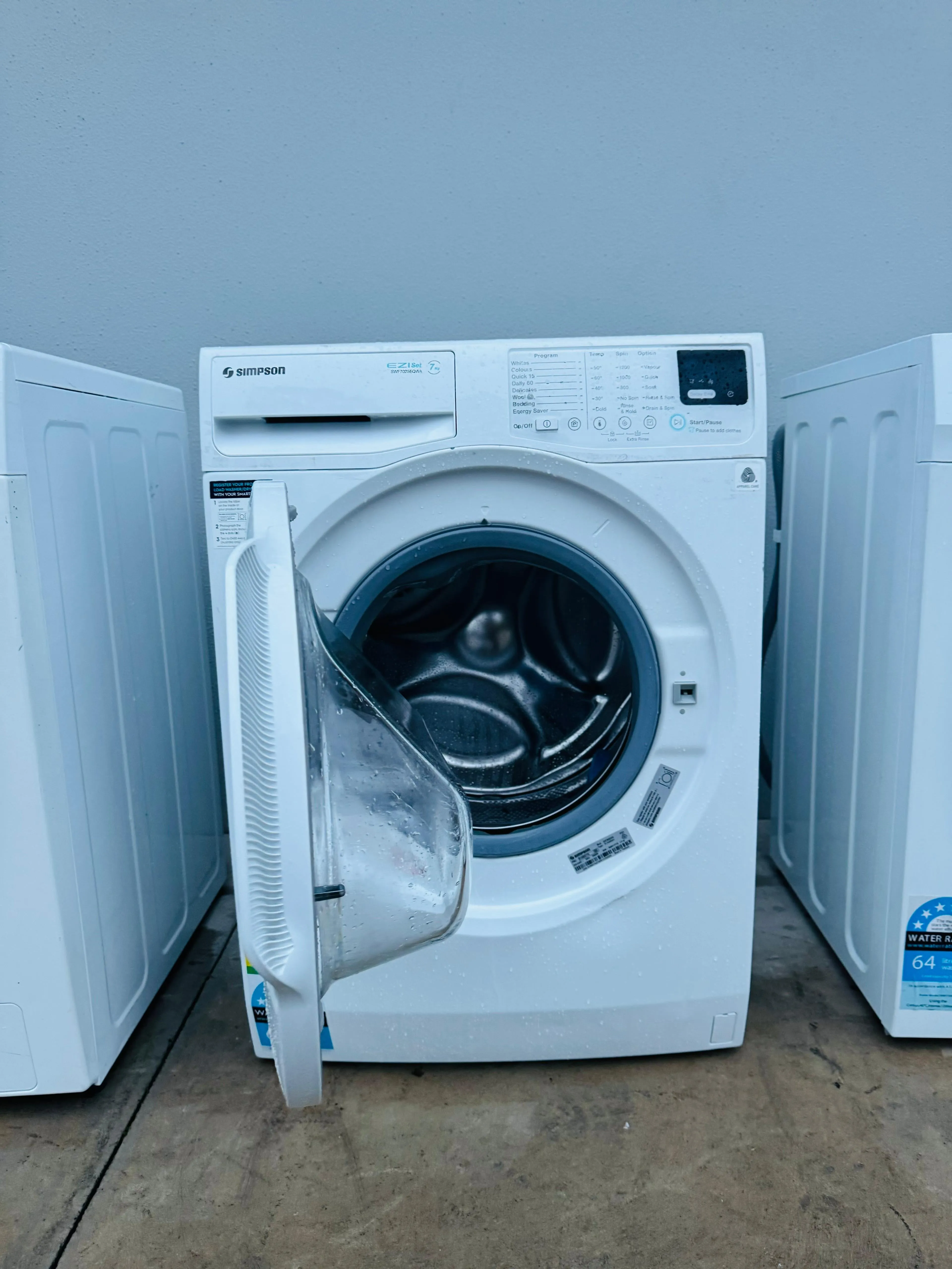 **SIMPSON 7KGS FRONT LOADER WASHING MACHINE**